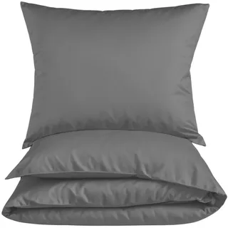 Carpe Sonno Renforcé Uni Grau 155 x 220 cm + 80 x 80 cm