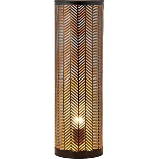 Skandinavische Tischlampe Aigna modern aus Metall in Schwarz 48 cm | Die 48 cm hohe Metalllampe Aigna kombiniert skandinavischen Stil, schwarze Farbgebung und eine Fassung für E27-Leuchtmittel.
