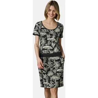 Ragwear Sommerkleid Gemustert Schwarz XL