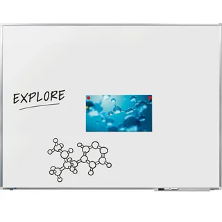 Legamaster Whiteboard 90 x 120 cm Grau/Weiß