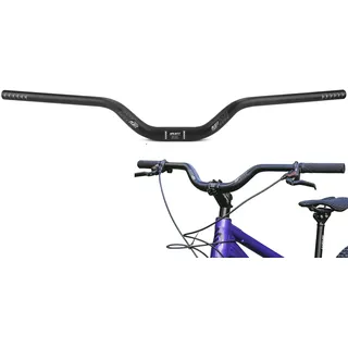 PLATT Fahrrad Lenker 25.4/31.8 * 620/780,mountainbike Fahrrad Riser Lenker aus leichter Aluminiumlegierung,ideal für MTB (31.8mm-780mm, 70mm Rise)
