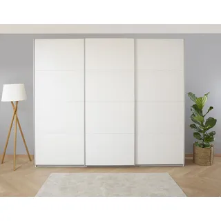 Schwebetürenschrank RAUCH "Kleiderschrank Schrank Garderobe KOLUNA mit Dekor-Front", alpinweiß, B:271cm H:210cm T:62cm, Holzwerkstoff, Schränke, Schwebetürenschrank, Breiten 203/271/315/360 cm Höhen 210/229 cm MADE IN GERMANY