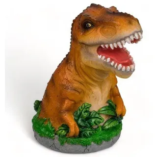 Spardose T-Rex - Bunte Dinosaurier-Spardose für Dino-Fans - Braun