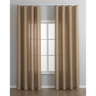 Gardinenbox Vorhang (2 St), Multifunktionsband, blickdicht, Cationic, Cationic Wellenband »Wien« Wellenfall 2025110-2 145 cm x 245 cm