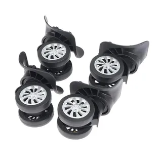 Kofferrollen Ersatzrollen,Kofferrollen 2/4 stück Trolley Gepäck Rad Universal Reise Koffer Teile Zubehör Qualität Gummi Gepäck Rad Ersatz Rad(2pcs Luggage Wheel)