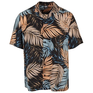 URBAN CLASSICS Langarmhemd Urban Classics Herren Viscose AOP Resort Shirt (1-tlg) XXL