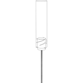 höfats - Spin Erdspieß aus Edelstahl - GRAU 1-teilig 92 cm - ermöglicht Einsatz als Gartenfackel - Zubehör für Spin