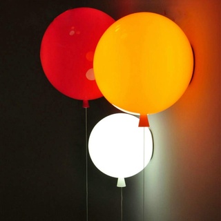 GUANSHAN Bunte Ballon Wandleuchte Moderne Wandleuchte, Kinderzimmer Dekorative Wandbeleuchtung mit Schnurschalter für Jungen Mädchen, 20 cm Durchmesser, mit 5W Glühbirne