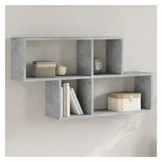 vidaXL Wandregal 100 x 20 x 53 cm Grau