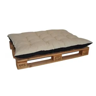 Rattani Sitzkissen Palettenkissen Kissen für Europalette Sitzkissen 120x80 cm, Palettenkissen Modellserie Basic beige