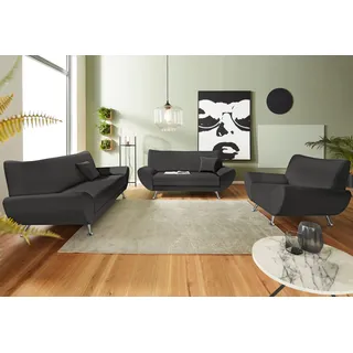 Home Affaire 3-2-1 Garnitur 3-Sitzer + 2-Sitzer + Sessel Grau