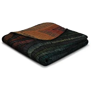 Biederlack Vivid Waves Kuscheldecke 130 x 170 cm Schwarz