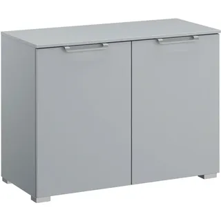 Novel Kommode, Hellgrau, Kunststoff, 1 Fächer, 80x61x42 cm, Blauer Engel, Goldenes M, BQ - Bündnis für Qualität, Made in Germany, Typenauswahl, Beimöbel erhältlich, stehend, in verschiedenen Größen Holzdekoren erhältlich, Wohnzimmer, Kommoden & Sideboards, Kommoden