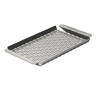 LARES Grillschale 22 x 11 cm Edelstahl silber