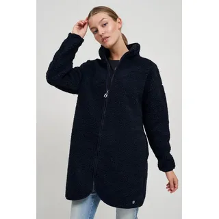 OXMO Kurzmantel OXTova Teddymantel mit Stehkragen blau XS