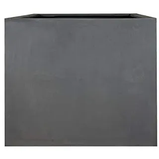 Pflanzwerk® Pflanzkübel Fiberglas XXXL Cube Grau 85x100x100cm *Frostbeständiger Blumenkübel* *UV-Schutz* *Qualitätsware*