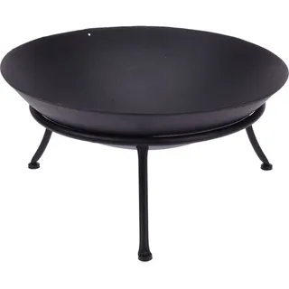 PROGARDEN Feuerschale Ø 57 cm Schwarz