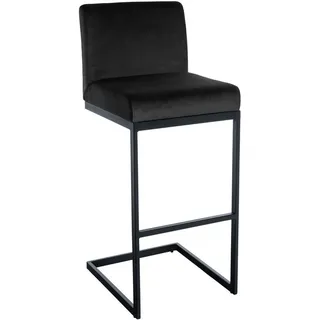 CLP Barhocker Hopewell Samt schwarz