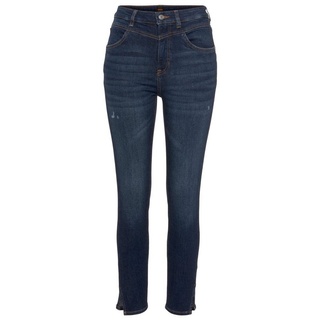 BOSS ORANGE 5-Pocket-Jeans Kitt High Rise Hochbund High Waist Premium Denim Jeans mit offenen Beinabschluss blau