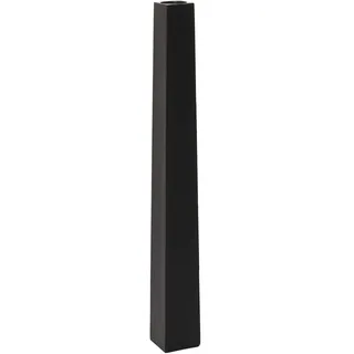 VIVANNO Bodenvase Standvase Fiberglas Obelisk Schwarz Matt 100