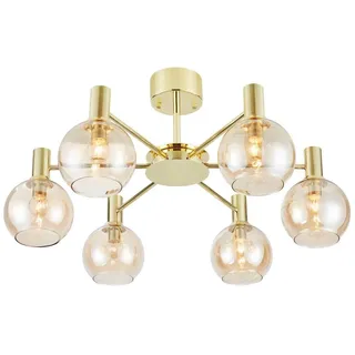Markslöjd Ambra 6 E14 rund Beige/Gold