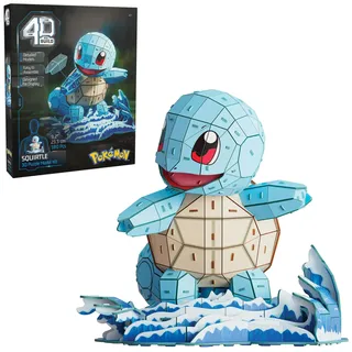 Spin Master 4D Build - Pokémon Schiggy - detailreicher 3D-Modellbausatz