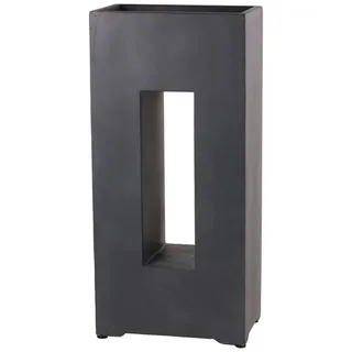 Dehner Blumenkasten Pflanzkasten Dubai, frostbeständig, versch. Größen, Kunststein, robust, UV- und wetterbeständig, mit Bodenloch grau 96 cm x 27 cm