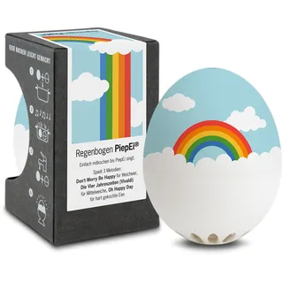 Regenbogen PiepEi - Singende Eieruhr zum Mitkochen - Eierkocher für 3 Härtegrade - Gute Laune Geschenk - Lustiges Kochei - Musik Eggtimer - Brainstream