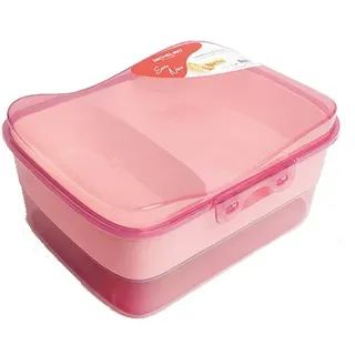 COFI 1453 MICHELINO Lunchbox mit Einteiler Brotdose mit Fächern Spülmaschinengeeignet Rosa