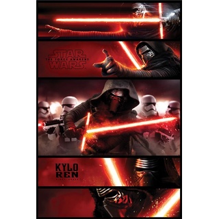 Star Wars "The Force weckt – Kylo REN Platten Maxi-Poster, mehrfarbig