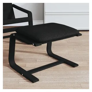 vidaXL Fußhocker Schwarz 51x41x40 cm Stoff