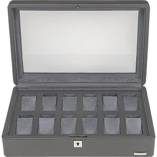 Windrose Uhrenbox Tempora Aufbewahrung Ø max.40 mm Grau