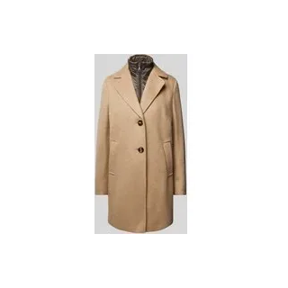 Wollmantel mit Unterjacke, Beige, 44