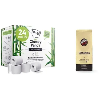The Cheeky Panda Bambus-Toilettenrollen in großen Mengen kaufen & Caffè Vergnano 1882 Kaffeebohnen Granaroma - 1 Kg (1er Pack)