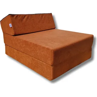 Natalia Spzoo Schlafsessel Klappmatratze Faltmatratze 160x60x12 cm - 1000 - Hellbraun