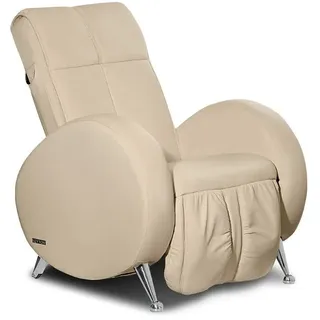 Massagesessel Relaxsessel KEYTON RETRO Leder | beige