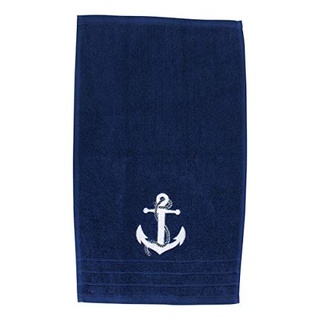 Sea-Club Gästehandtuch Anker blau Handtuch Tuch Baumwolle maritim