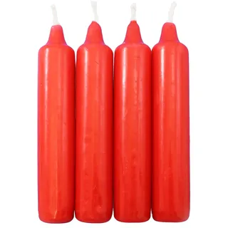25er Pack Berliner Baumkerzen rot ca. 23 x 130 mm (25 x 4 Stück) Weihnachtskerzen, Christbaumkerzen, Pyramidenkerzen, Baumkerzen, Kerzen, Adventskerzen