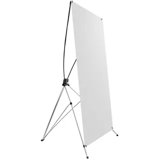 X-Banner Premium 120 cm | 210 cm, Aluminium, silber