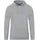 Organic Hoodie hellgrau meliert M