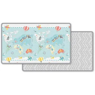 Skip Hop 243103 Spielmatte, wendbar, für Reisende, mehrfarbig