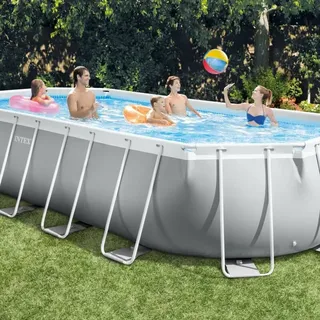 Prism Frame Swimmingpool-set Oval 610x305x122 Cm 26798gn - Intex