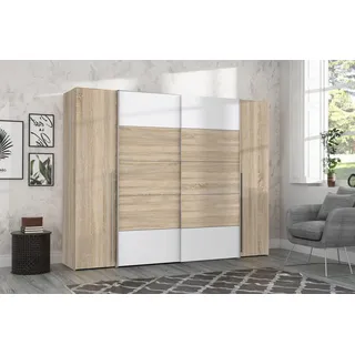 Forte Narago 270 x 210 x 61 cm weiß sonoma eiche