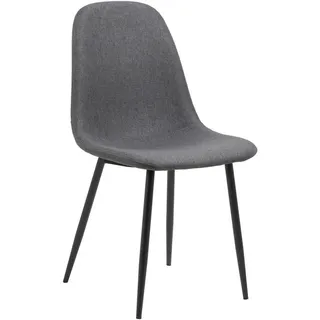 Actona Esszimmerstuhl Celia Textil dunkelgrau 2er Set