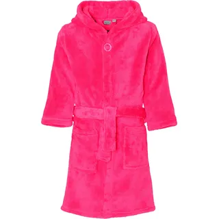 Playshoes Unisex Kinder Fleece-Bademantel Morgenmantel, pink, 134/140