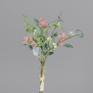Kunstblume EUKALYPTUS (H 50 cm) H 50 cm rosa Pflanze Kunstpflanze Zimmerpflanze - rosa