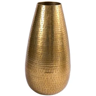 riess-ambiente Bodenvase ORIENT 50cm gold (Einzelartikel, 1 St), Deko · Blumen · Hammerschlag Design · Metall goldfarben