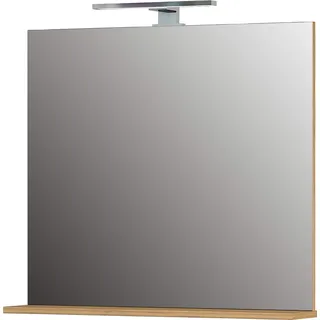 Germania Spiegel 1429-551 in Grandson-Eiche-Nachbildung, mit LED-Beleuchtung, 76x75x15 cm (BxHxT)