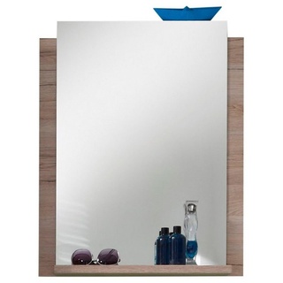 trendteam Wandspiegel »Campus Bad«, Wandspiegel Badezimmerspiegel mit Ablage Spiegel 60 x 75 cm braun