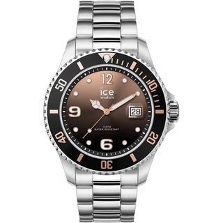 ICE Watch ICE steel Black Sunset Silver Quarz Herren Armbanduhr - 016768 - Medium